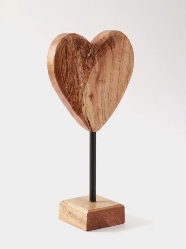 Сувенир &laquo;Сердце&raquo;, на подставке, 20&times;10&times;35 см, дерево джампинис
