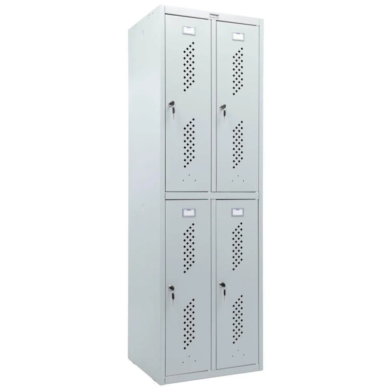 Шкаф для одежды металлический ПРАКТИК Стандарт LS-22 4-секц