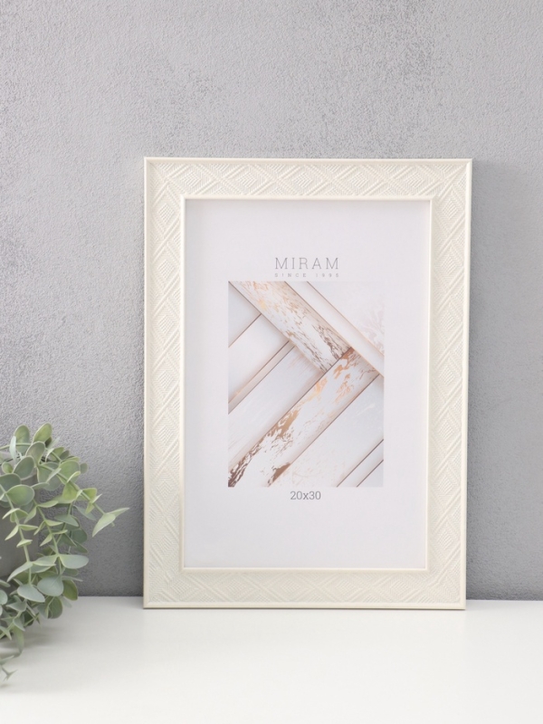 Фоторамка пластик "МИРАМ" 20х30 см, бежевый