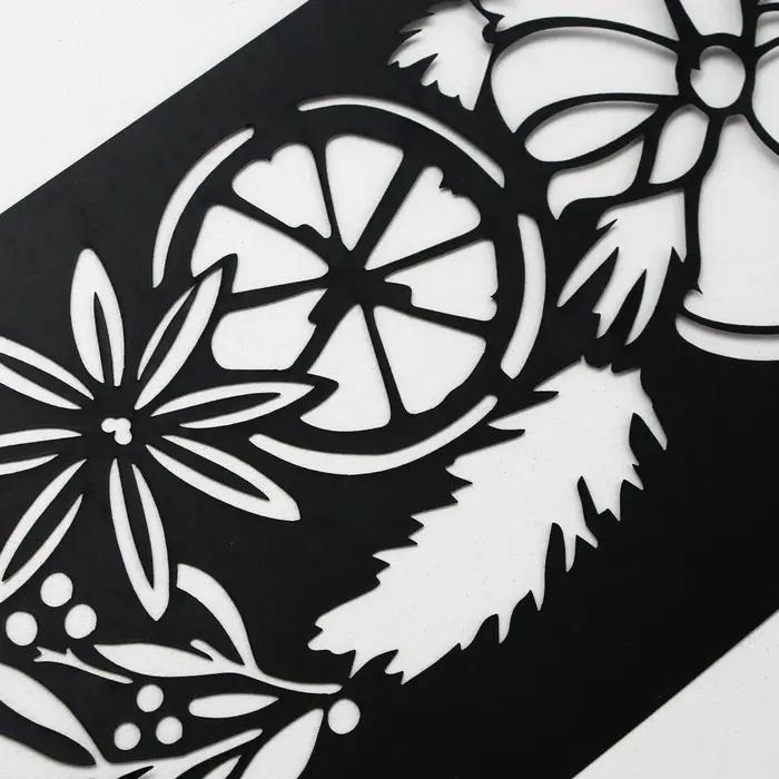 Трафарет для торта новогодний «Рождество», 32×10 см, пластик