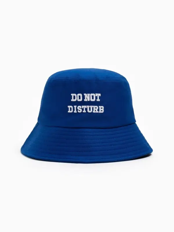 Панама MINAKU с надписью, синяя, размер 56-58