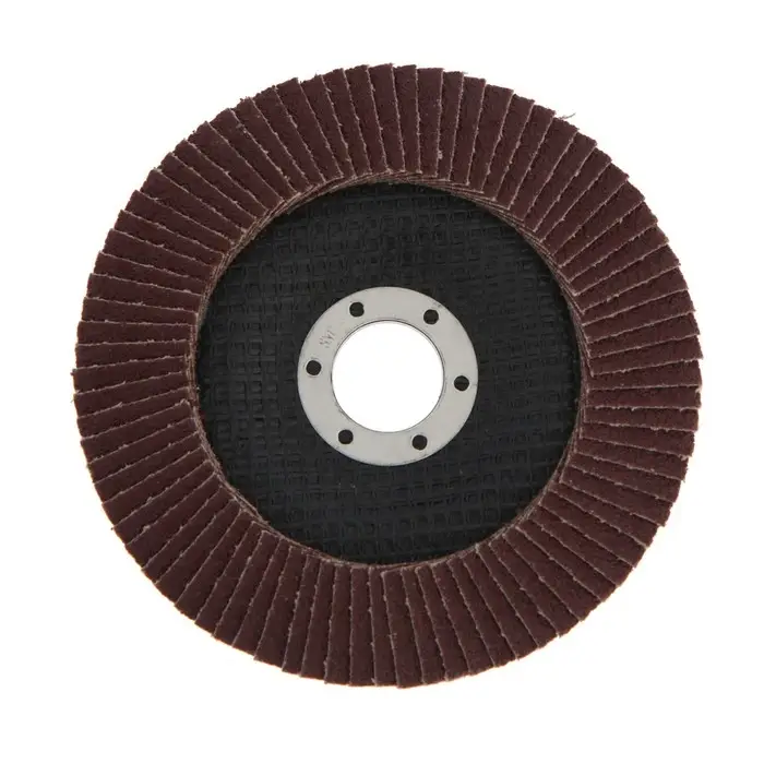 Круг лепестковый торцевой конический ТУНДРА, 125&times;22 мм, Р60