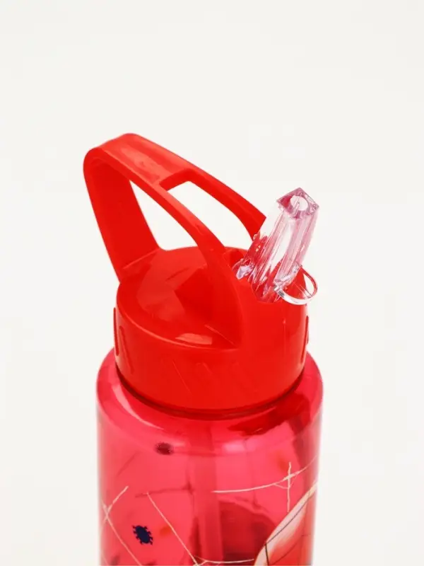 Бутылка пластиковая с трубочкой-непроливайкой &laquo;Супергерой&raquo;, 750 мл