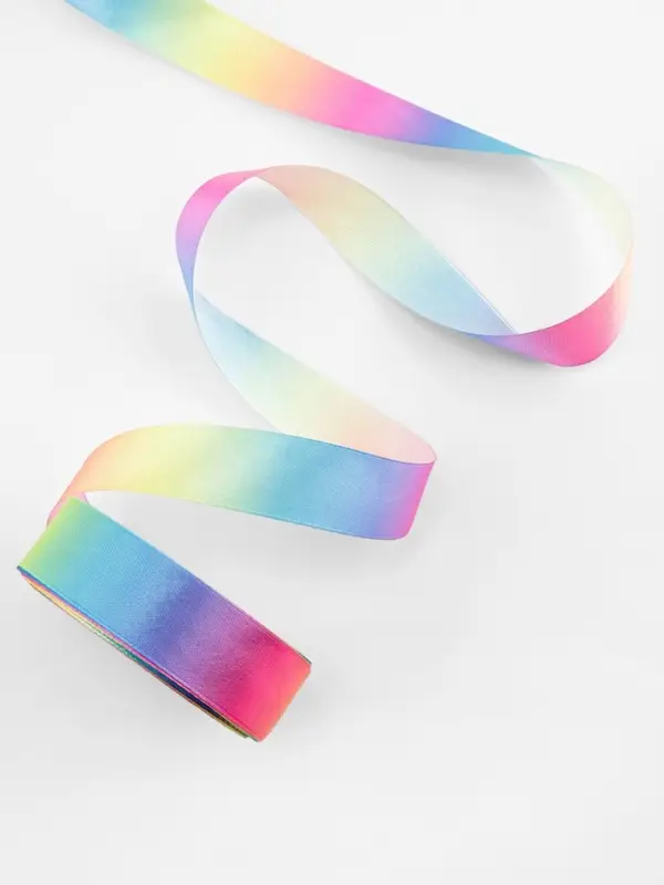 Лента атласная &laquo;Радуга&raquo;, 25 мм, 18&plusmn;1 м, разноцветная