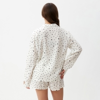 Пижама (шорты, жакет) KAFTAN, белый, размер 40-42