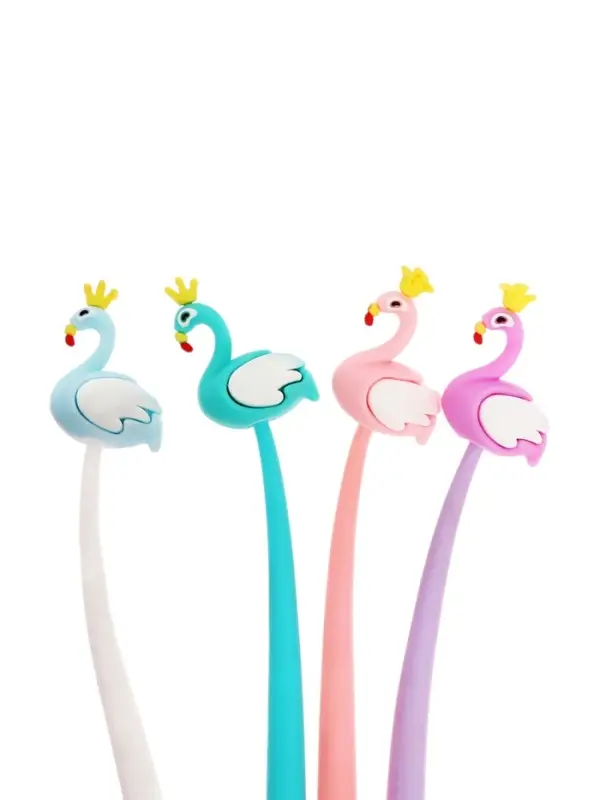 Ручка-прикол &laquo;Фламинго&raquo;, синий стержень, гелевая, МИКС