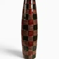 Ваза напольная &laquo;Индиго&raquo;, бочонок, 17&times;60 см, керамика, коричневая