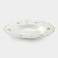Тарелка глубокая WY Spring flowers, 220 мл, d=21.5 см, фарфор, белая