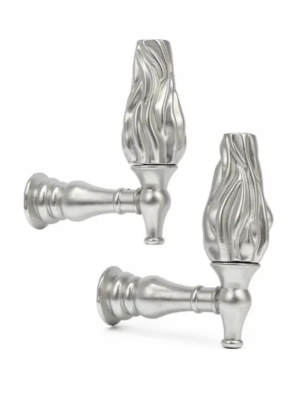 Крючок - держатель для штор CAPPIO KS051, алюминий, цвет хром, 2 шт.