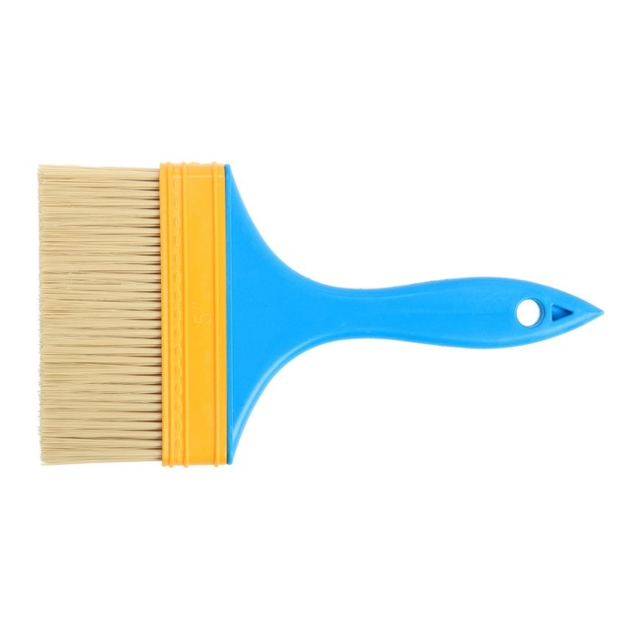 Кисть плоская ЛОМ промо, искусственная щетина, пластиковая рукоятка, 5 Кисть плоская ЛОМ промо, искусственная щетина, пластиковая рукоятка, 5", 125 мм