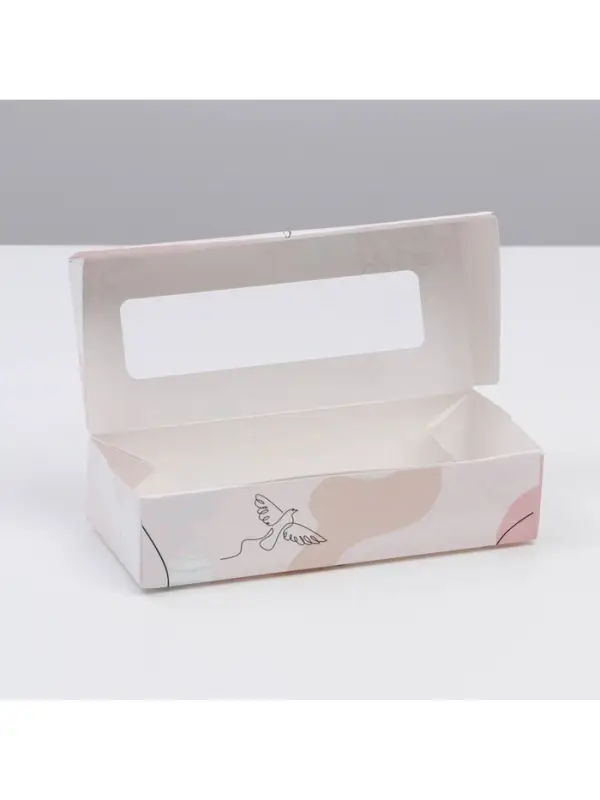 Кондитерская упаковка, коробка с ламинацией &laquo;8 марта&raquo;, 17&times;7&times;4 см