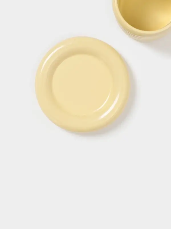 Чайная пара Доляна &laquo;Зефир&raquo;, 350 мл, керамика, жёлтая