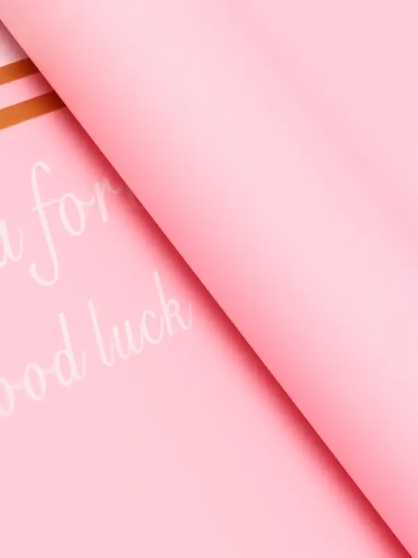 Пленка для цветов, "Удача", розовая, 57х57 см