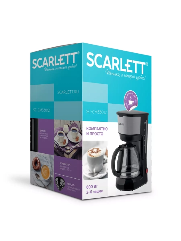 Кофеварка капельная электрическая SC-CM33012 Кофеварка капельная электрическая SC-CM33012