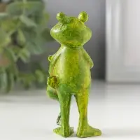 Сувенир полистоун "Лягушонок с малышом - возьми на ручки" 4х3,5х9 см