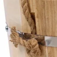 Ведро для бани и сауны, 7 л, липа, оцинкованная вставка, ручка - верёвка, &laquo;Добропаровъ&raquo;