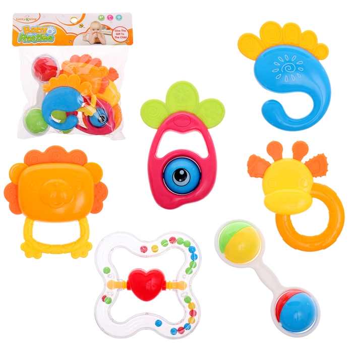 Набор погремушек «Любимый малыш», 6 шт Набор погремушек «Любимый малыш», 6 шт