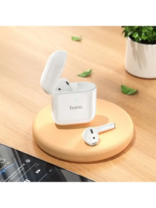 Наушники беспроводные Hoco EW06, TWS, вкладыши, Bluetooth 5.1, 35/300 мАч, белые