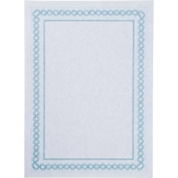 Сертификат-бумага А4 Attache синяя рамка ID4, 25 шт/уп