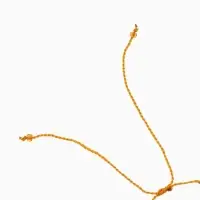 Браслет, длина 16 см, цв. янтарный, золотой