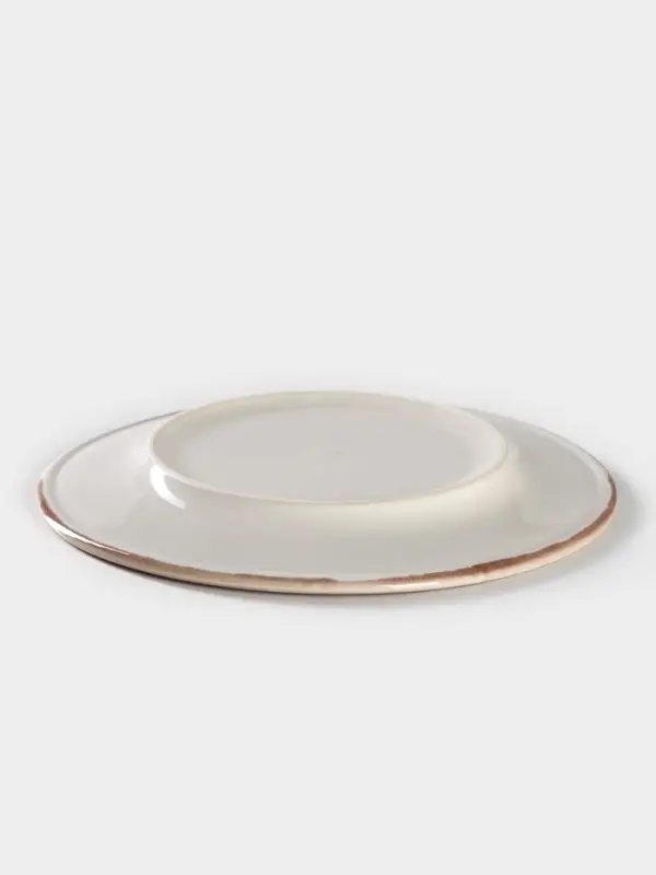 Тарелка Хорекс Punto bianca, d=20 см, фарфор, белая