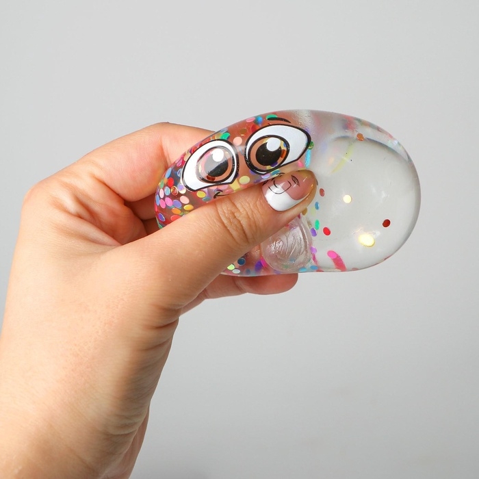 Антистресс мялка «Смайлики» блёстки, с жидкостью, набор 3 шт Антистресс мялка «Смайлики» блёстки, с жидкостью, набор 3 шт