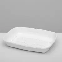 Туалет округлый с сеткой 33.5&times;25&times;6 см, белый