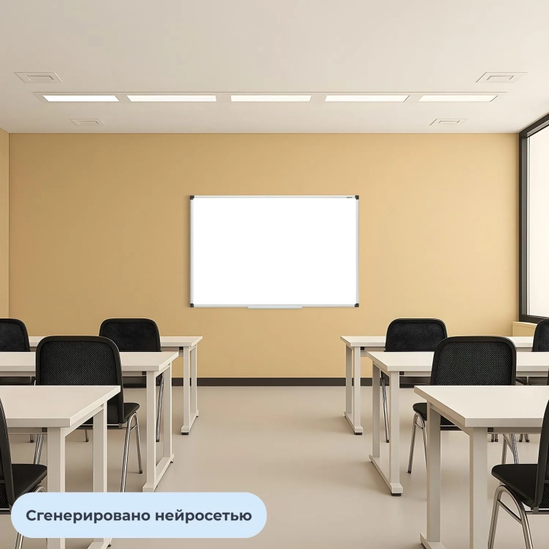 Доска магнитно-маркерная Attache 100х150 см алюм.проф., черн.угл