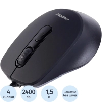 Мышь компьютерная Smartbuy ONE 265-K,  проводная, черная (SBM-265-K) / 40