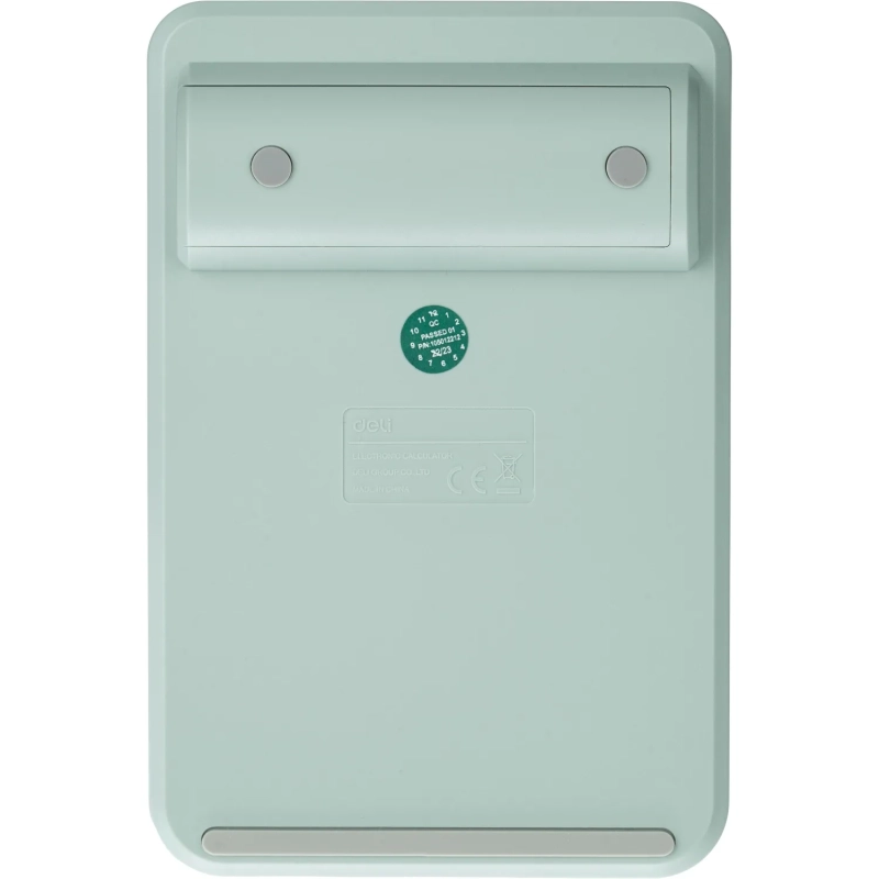 Калькулятор настольный КОМП. Deli EM124, 12-р, батар., 158х105мм, зеленый