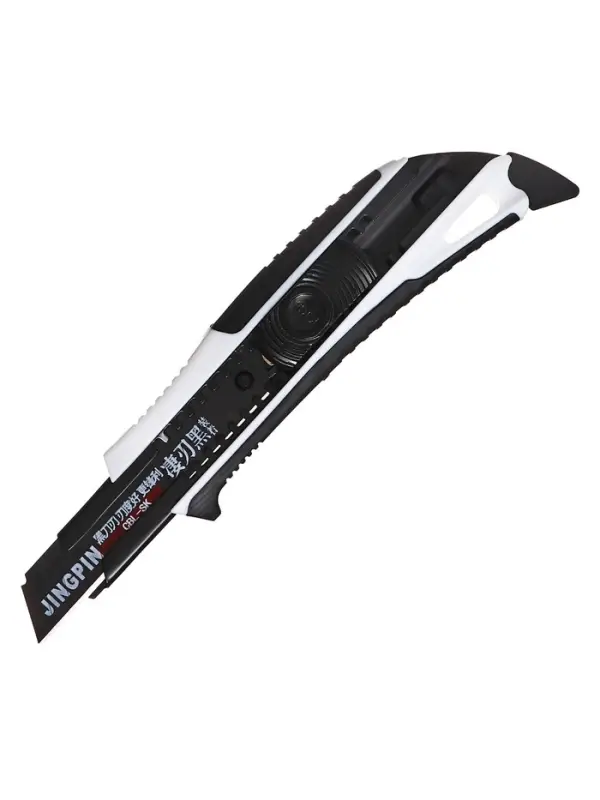 Нож канцелярский 18 мм корпус, чёрное лезвие, МИКС