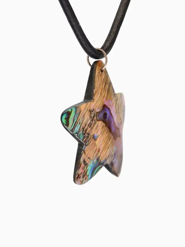 Кулон &laquo;Звездочка&raquo;, ракушка абалон