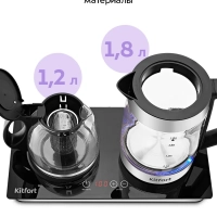 Чайный набор КТ-6650 чайник электрический - 3 л Чайный набор КТ-6650 чайник электрический - 3 л