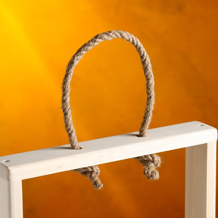 Кашпо деревянное 26×5×40 см с 5 колбами 15 см  Кашпо деревянное 26×5×40 см с 5 колбами 15 см "Рамка Экстра Слим", ручка Дарим Красиво