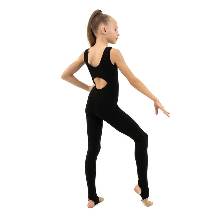 Комбинезон для гимнастики и танцевв Grace Dance, р. 32, цвет чёрный Комбинезон для гимнастики и танцевв Grace Dance, р. 32, цвет чёрный