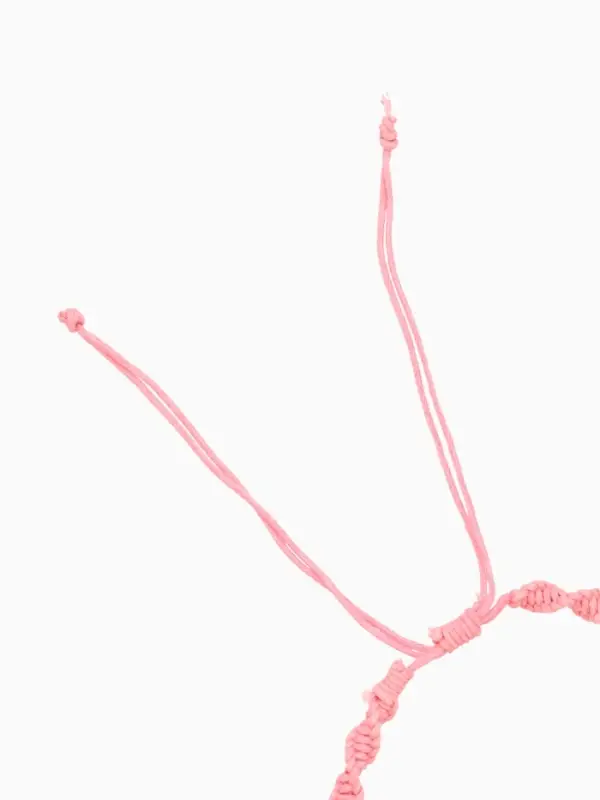 Браслет на ногу (анклет) Браслет на ногу (анклет) "Пляжный" длина 18 см, цв. розовый