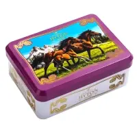 Чай чёрный новогодний HYTON «Шкатулка фиолетовая: лошади», 50 г