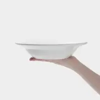 Тарелка глубокая Hanna Kn&ouml;vell, 1.03 л, d=25.5 см, фарфор, белая