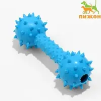Жевательная игрушка для собак &laquo;Грозная гантель&raquo;, 15&times;5 см, синяя