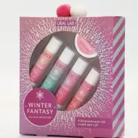 Подарочный набор новогодний Winter Fantasy, 4 бальзама и скраб для губ, URAL LAB