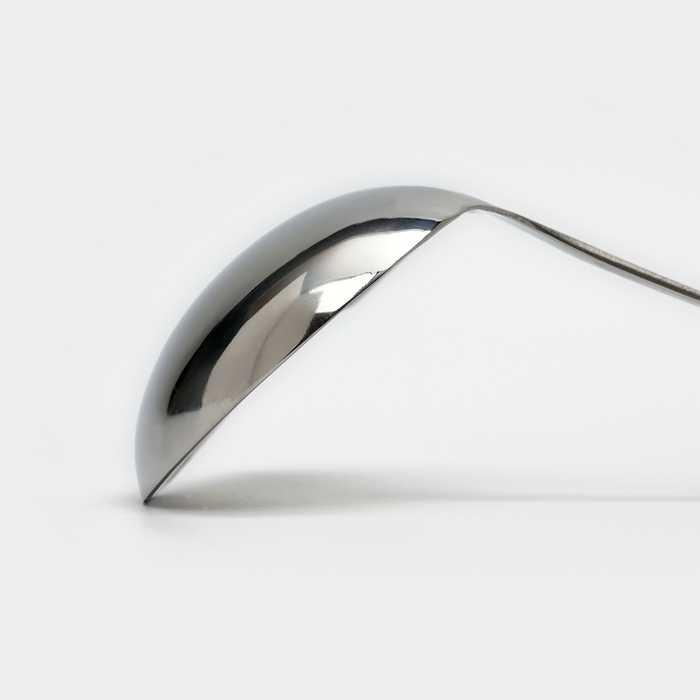 Ложка для соуса из нержавеющей стали Доляна Everyday, 50 мл, 26,5×10 см, толщина 3 мм, цвет серебряный Ложка для соуса из нержавеющей стали Доляна Everyday, 50 мл, 26,5×10 см, толщина 3 мм, цвет серебряный