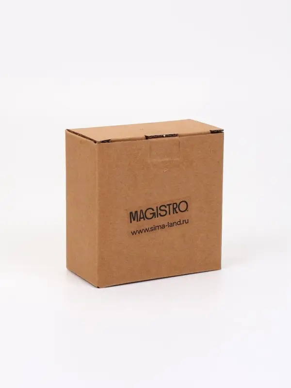 Кофейная пара Magistro La Perle, 2 предмета: чашка 100 мл, блюдце d=11.5 см, фарфор, белая