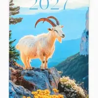 Календарь 2027 перекидной на ригеле А3 &laquo;Фотореалистичный&raquo;