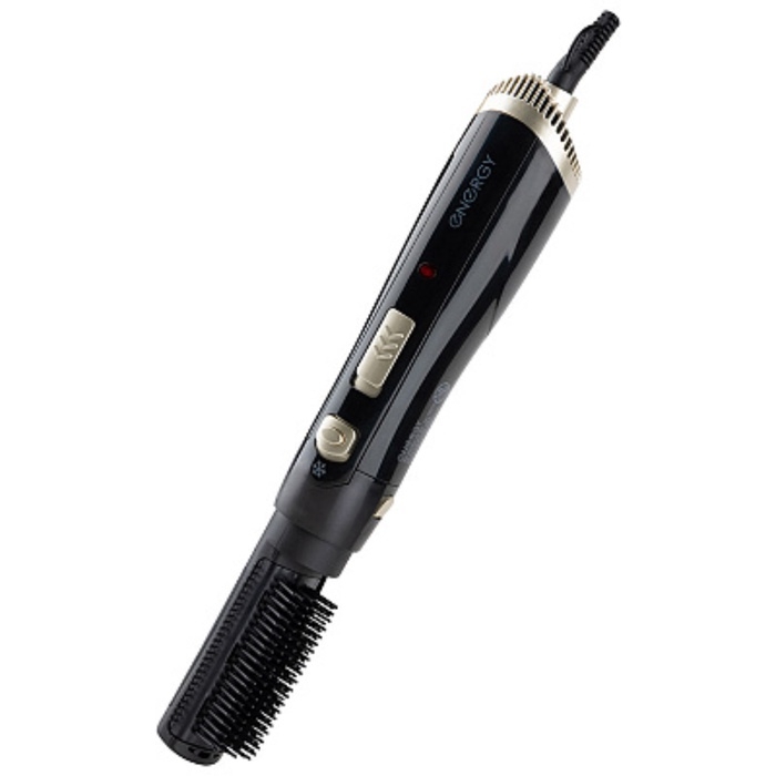 Фен-щётка ENERGY EN-845, 800-1000 Вт, 2 скорости, 2 температурных режима, 3 насадки, чёрный Фен-щётка ENERGY EN-845, 800-1000 Вт, 2 скорости, 2 температурных режима, 3 насадки, чёрный