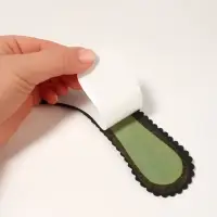 Полустельки для обуви, универсальные, на клеевой основе, 20 см, пара, чёрные