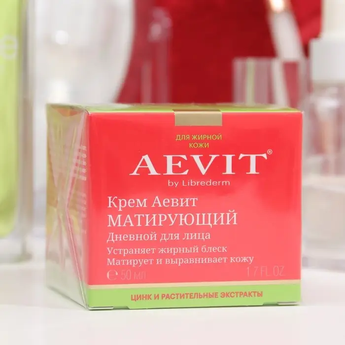 Крем для лица дневной Аевит Librederm Матирующий, 50 мл Крем для лица дневной Аевит Librederm Матирующий, 50 мл