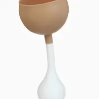 Прорезыватель силиконовый для зубов с погремушкой 3 в 1 M&B «Зайка», бежевый