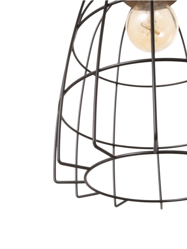 Светильник Светильник "Чикаго" 1х40Вт Е27 черный/коричневый 24,5х24,5х44(144)см