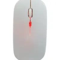 Мышь MB-2.4 беспроводная, оптическая, подсветка, 800-1600 dpi, USB, Bluetooth, белая
