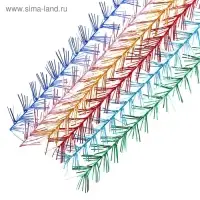 Мишура новогодняя «Стиль» одинарная , d-1,5 см, L-200 см, МИКС